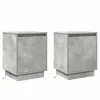 Éjjeliszekrény 2 pcs Beton szürke 39 x 34,5 x 50 cm Faanyag