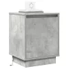 Éjjeliszekrény 2 pcs Beton szürke 39 x 34,5 x 50 cm Faanyag