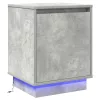 Éjjeliszekrény 2 pcs Beton szürke 39 x 34,5 x 50 cm Faanyag