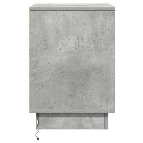 Éjjeliszekrény 2 pcs Beton szürke 39 x 34,5 x 50 cm Faanyag