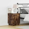 Éjjeliszekrény 2 pcs Füstölt tölgy 39 x 34,5 x 50 cm Faanyag