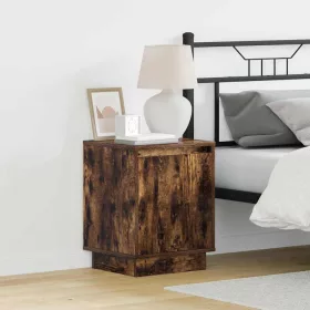   Éjjeliszekrény 2 pcs Füstölt tölgy 39 x 34,5 x 50 cm Faanyag
