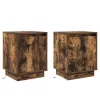 Éjjeliszekrény 2 pcs Füstölt tölgy 39 x 34,5 x 50 cm Faanyag