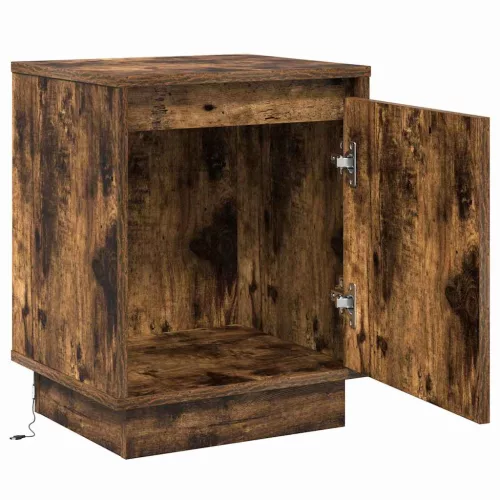 Éjjeliszekrény 2 pcs Füstölt tölgy 39 x 34,5 x 50 cm Faanyag