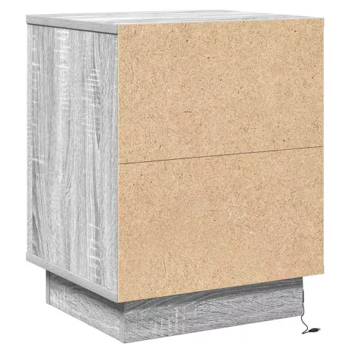 Éjjeliszekrény tartalmaz Szürke 39 x 34,5 x 50 cm Faanyag