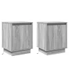 Éjjeliszekrény tartalmaz 2 pcs Szürke 39 x 34,5 x 50 cm Faanyag