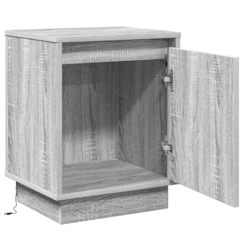 Éjjeliszekrény tartalmaz 2 pcs Szürke 39 x 34,5 x 50 cm Faanyag