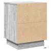 Éjjeliszekrény tartalmaz 2 pcs Szürke 39 x 34,5 x 50 cm Faanyag