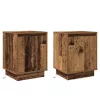 Éjjeliszekrény 2 pcs Régi fa 39 x 34,5 x 50 cm Faanyag