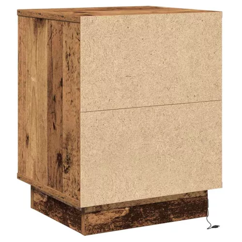 Éjjeliszekrény 2 pcs Régi fa 39 x 34,5 x 50 cm Faanyag