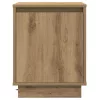 Éjjeliszekrény 2 pcs kézműves tölgy 39 x 34,5 x 50 cm Faanyag