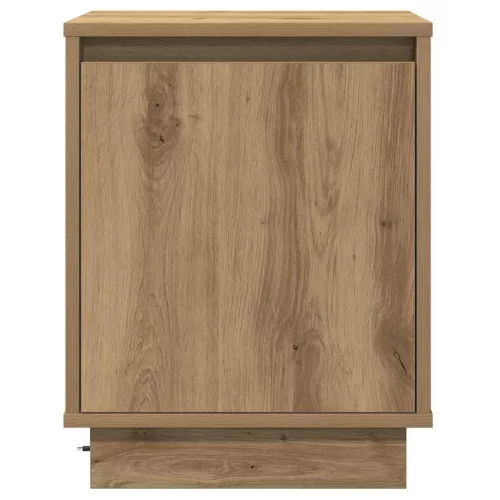 Éjjeliszekrény 2 pcs kézműves tölgy 39 x 34,5 x 50 cm Faanyag