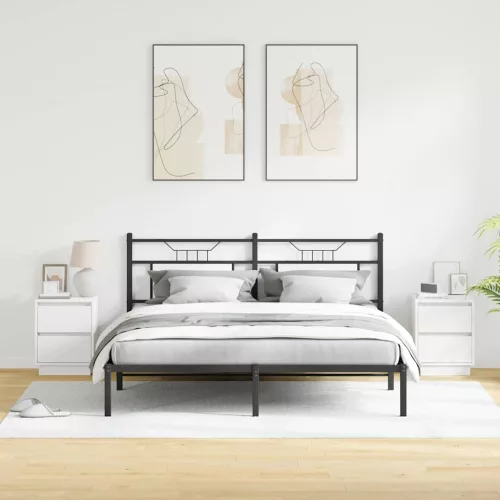 Éjjeliszekrény fiókkal 2 pcs Fehér 39 x 34,5 x 50 cm Faanyag