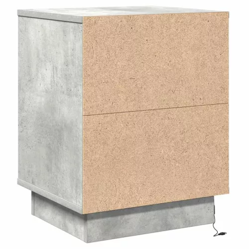 Éjjeliszekrény fiókkal Beton szürke 39 x 34,5 x 50 cm Faanyag