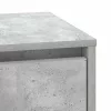 Éjjeliszekrény fiókkal Beton szürke 39 x 34,5 x 50 cm Faanyag