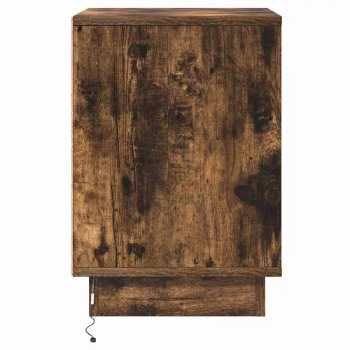 Éjjeliszekrény 2 pcs Füstölt tölgy 39 x 34,5 x 50 cm Faanyag