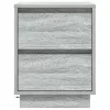 Éjjeliszekrény fiókkal 2 pcs Szürke 39 x 34,5 x 50 cm Faanyag