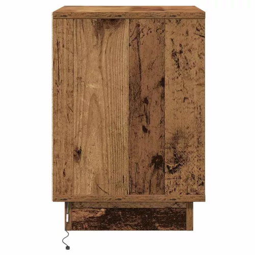 Éjjeliszekrény fiókkal 2 pcs Öreg fa 39 x 34,5 x 50 cm Faanyag