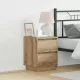 Éjjeliszekrény 2 pcs kézműves tölgy 39 x 34,5 x 50 cm Faanyag