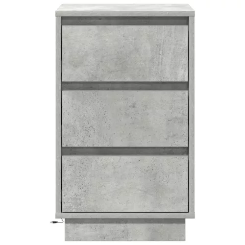 Éjjeliszekrény fiókkal Beton Szürke 39 x 34.5 x 65 cm Faanyag