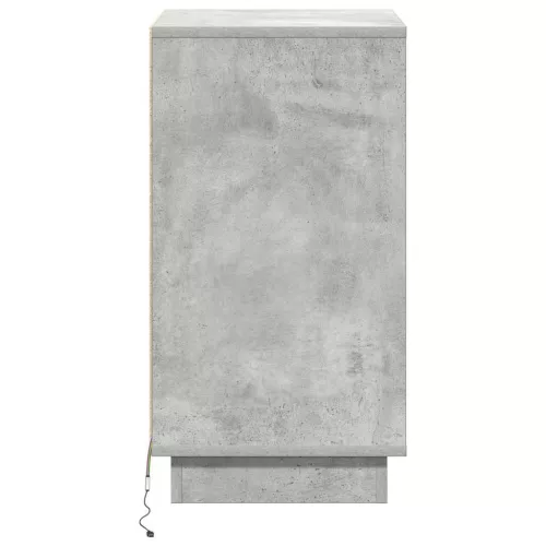 Éjjeliszekrény fiókkal Beton Szürke 39 x 34.5 x 65 cm Faanyag