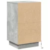 Éjjeliszekrény fiókkal Beton Szürke 39 x 34.5 x 65 cm Faanyag