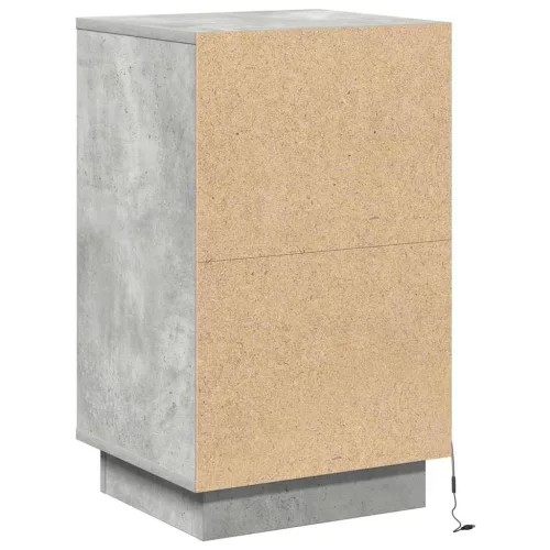 Éjjeliszekrény fiókkal Beton Szürke 39 x 34.5 x 65 cm Faanyag