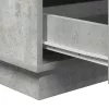 Éjjeliszekrény fiókkal Beton Szürke 39 x 34.5 x 65 cm Faanyag