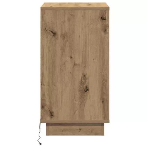 Éjjeliszekrény fiókkal kézműves tölgy 39 x 34.5 x 65 cm Faanyag