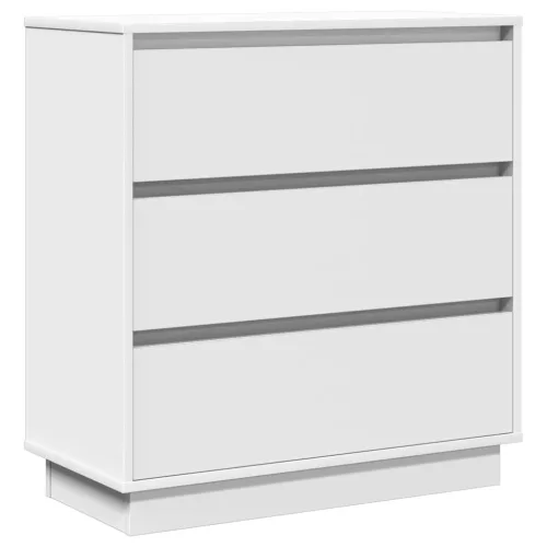 Éjjeliszekrény fiókkal Fehér 71 x 34.5 x 75 cm Faanyag