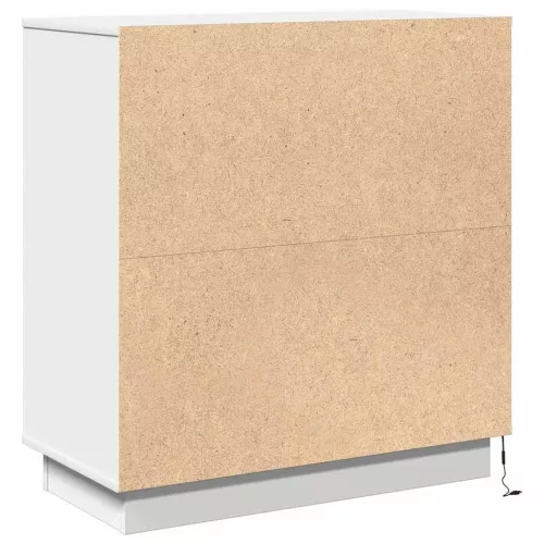 Éjjeliszekrény fiókkal Fehér 71 x 34.5 x 75 cm Faanyag