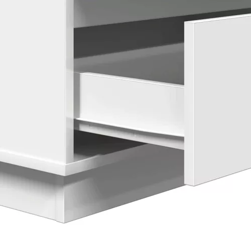 Éjjeliszekrény fiókkal Fehér 71 x 34.5 x 75 cm Faanyag