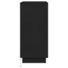 Éjjeliszekrény fiókkal Fekete 71 x 34.5 x 75 cm Faanyag