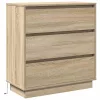 Éjjeliszekrény fiókkal sonoma tölgy 71 x 34.5 x 75 cm Faanyag
