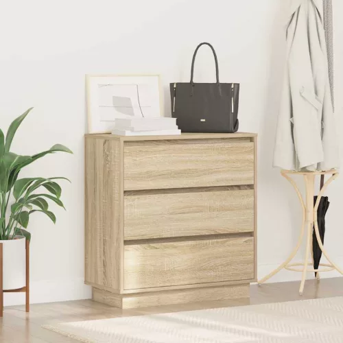 Éjjeliszekrény fiókkal sonoma tölgy 71 x 34.5 x 75 cm Faanyag
