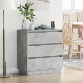   Éjjeliszekrény fiókkal Beton Szürke 71 x 34.5 x 75 cm Faanyag