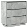Éjjeliszekrény fiókkal Beton Szürke 71 x 34.5 x 75 cm Faanyag