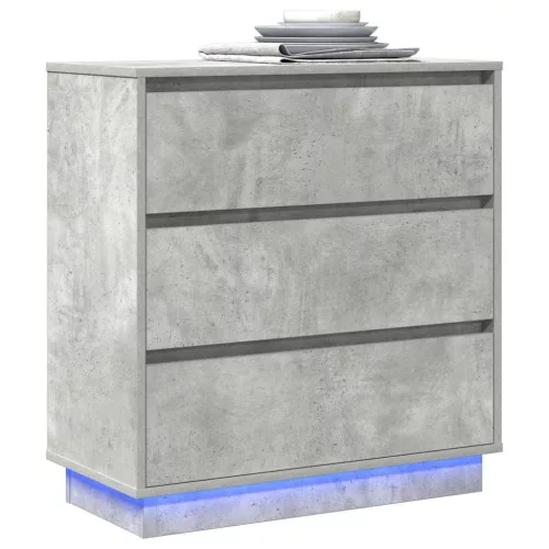 Éjjeliszekrény fiókkal Beton Szürke 71 x 34.5 x 75 cm Faanyag