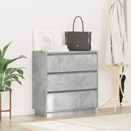 Éjjeliszekrény fiókkal Beton Szürke 71 x 34.5 x 75 cm Faanyag
