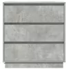 Éjjeliszekrény fiókkal Beton Szürke 71 x 34.5 x 75 cm Faanyag