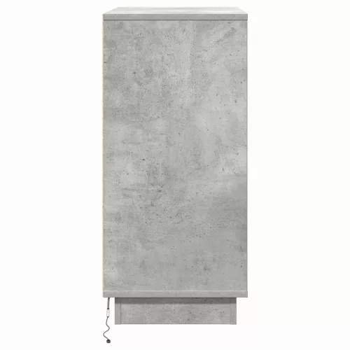 Éjjeliszekrény fiókkal Beton Szürke 71 x 34.5 x 75 cm Faanyag
