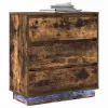 Éjjeliszekrény fiókkal Füstölt tölgy 71 x 34.5 x 75 cm Faanyag