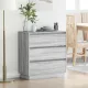 Éjjeliszekrény fiókkal Szürke 71 x 34.5 x 75 cm Faanyag
