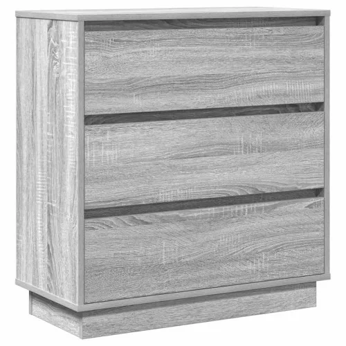 Éjjeliszekrény fiókkal Szürke 71 x 34.5 x 75 cm Faanyag