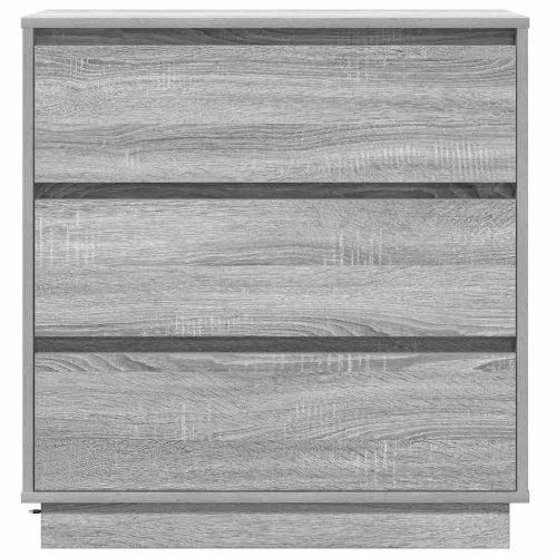Éjjeliszekrény fiókkal Szürke 71 x 34.5 x 75 cm Faanyag