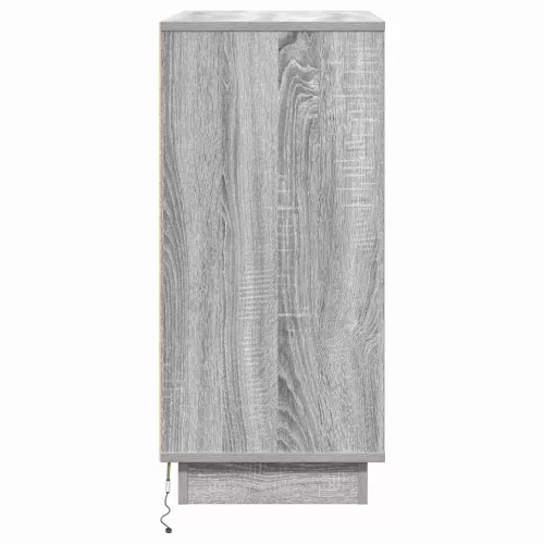 Éjjeliszekrény fiókkal Szürke 71 x 34.5 x 75 cm Faanyag