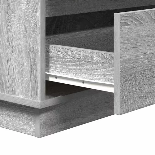 Éjjeliszekrény fiókkal Szürke 71 x 34.5 x 75 cm Faanyag