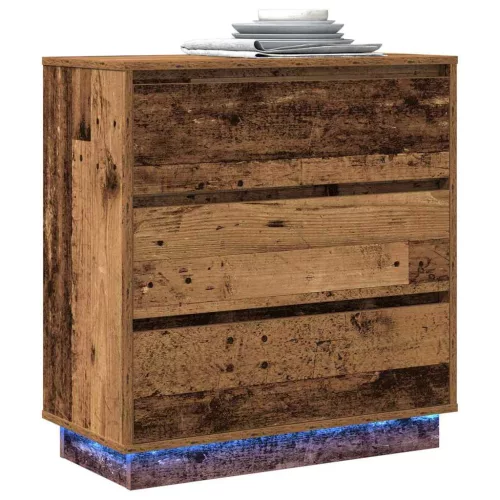 Éjjeliszekrény fiókkal Régi fa 71 x 34.5 x 75 cm Faanyag