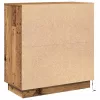 Éjjeliszekrény fiókkal Régi fa 71 x 34.5 x 75 cm Faanyag