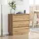 Éjjeliszekrény fiókkal kézműves tölgy 71 x 34.5 x 75 cm Faanyag